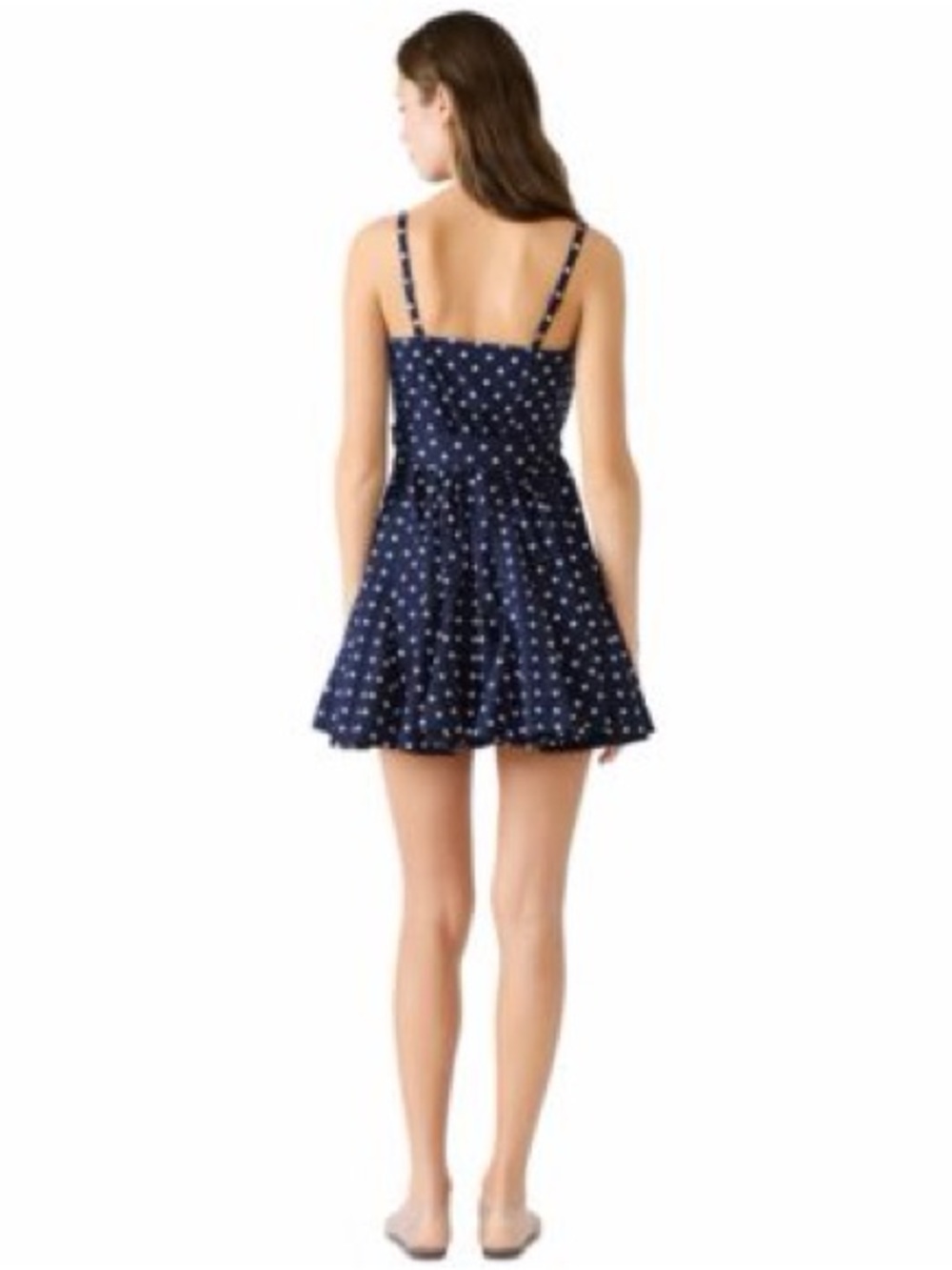 Navy Blue Polka Dot Sundress